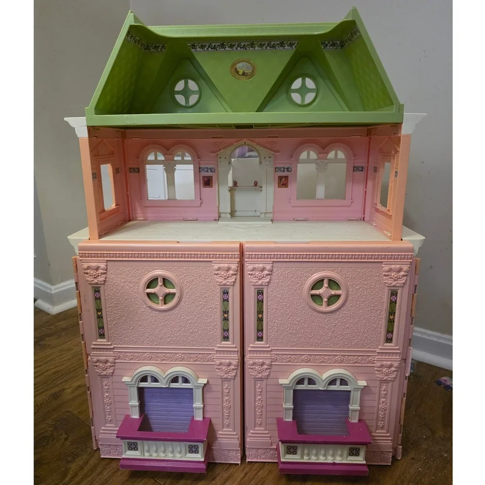 Fisher Price Loving Family Grand Mansion Huge! Pink Needs Cleaning